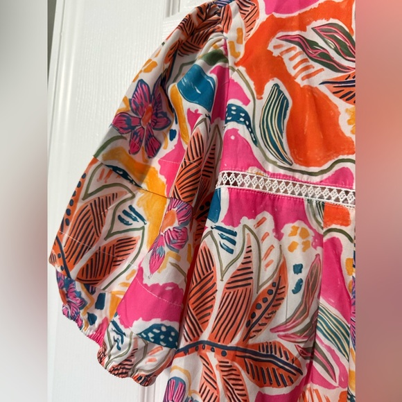 Floral Multicolor Top- L - Picture 4 of 6